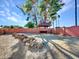 Backyard with gazebo and rock retaining wall at 215 E Marconi Ave, Phoenix, AZ 85022