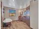 Elegant bathroom with copper sinks, soaking tub, and walk-in shower at 215 E Marconi Ave, Phoenix, AZ 85022