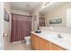 Clean bathroom with shower/tub combo and vanity at 30084 N Desert Willow Blvd, San Tan Valley, AZ 85143