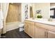 Bathroom boasts double vanity and a relaxing bathtub at 32359 N 19Th Ln, Phoenix, AZ 85085