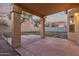 Peaceful backyard patio with flagstone flooring at 4322 E South Fork Dr, Phoenix, AZ 85044