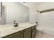 Bathroom with single vanity, bathtub and toilet at 4322 E South Fork Dr, Phoenix, AZ 85044