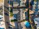 Aerial view of a single Gathering home with a pool and large backyard at 8443 E Bonita Dr, Scottsdale, AZ 85250