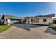 Modern home with an attached garage and brick accents at 8443 E Bonita Dr, Scottsdale, AZ 85250