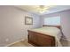 Bright bedroom with a double bed and neutral decor at 896 E Windsor Dr, Gilbert, AZ 85296