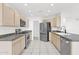 Kitchen with stainless steel appliances, light wood cabinets, and ample counter space at 914 E Ross Ave, Phoenix, AZ 85024