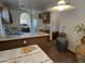 Kitchen with double sink and view into living room at 1244 S Portland Ave, Gilbert, AZ 85296