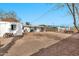 Large backyard, shed, and patio with seating area at 2087 E 10Th St, Tempe, AZ 85281