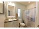 Bathroom with shower/tub combo and updated vanity at 2206 S Ellsworth Rd # 72B, Mesa, AZ 85209