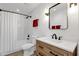 Clean bathroom, featuring a walk-in shower and modern vanity at 2366 E Becker Ln, Phoenix, AZ 85028