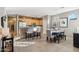 Kitchen dining area with a dark wood table and chandelier at 4364 E Selena Dr, Phoenix, AZ 85050