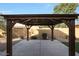 Covered patio with pergola and flagstone flooring at 5450 W Taro Ln, Glendale, AZ 85308