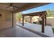 Covered patio with gazebo and backyard access at 5450 W Taro Ln, Glendale, AZ 85308