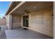 Covered patio with ceiling fan and view of yard at 5450 W Taro Ln, Glendale, AZ 85308