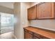 Built-in wooden cabinets and counter space at 7132 W Villa Chula --, Glendale, AZ 85310