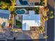 Aerial view of house, pool, and surrounding neighborhood at 7501 N 22Nd Pl, Phoenix, AZ 85020