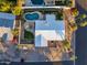 Aerial view of house, pool, and surrounding neighborhood at 7501 N 22Nd Pl, Phoenix, AZ 85020