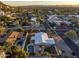 Aerial view of house, pool, and surrounding neighborhood at 7501 N 22Nd Pl, Phoenix, AZ 85020