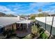 Elevated view of the home's backyard, showcasing patio and landscaping at 7501 N 22Nd Pl, Phoenix, AZ 85020