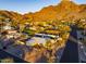 Aerial view of house showing backyard, pool, and mountain views at 7501 N 22Nd Pl, Phoenix, AZ 85020