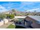 Elevated view of the backyard showcasing a pool and patio area at 7501 N 22Nd Pl, Phoenix, AZ 85020