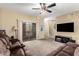 Living room with sliding glass doors and a view of the patio at 900 S 94Th St # 1001, Chandler, AZ 85224