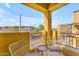 Private balcony with outdoor seating and community views at 900 S 94Th St # 1066, Chandler, AZ 85224