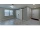 Bright entryway with a modern barn door and tile flooring at 9136 E Plata Ave, Mesa, AZ 85212