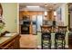 Kitchen with breakfast bar and granite countertops at 2157 W Mulberry Dr, Phoenix, AZ 85015