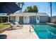 Relaxing backyard oasis with pool and lounge chairs at 2157 W Mulberry Dr, Phoenix, AZ 85015