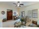 Living room with access to the backyard and built-ins at 3056 E Palm Beach Dr, Chandler, AZ 85249