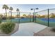 Well-maintained tennis courts with surrounding fence at 3056 E Palm Beach Dr, Chandler, AZ 85249