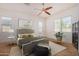 Bright bedroom with a plush bed and large windows at 3082 E Jade Ct, Chandler, AZ 85286