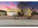 Single-story home with a two-car garage and landscaped front yard at 3082 E Jade Ct, Chandler, AZ 85286