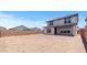 Spacious backyard featuring dirt landscaping and block wall fence at 7416 S 76Th Ln, Laveen, AZ 85339