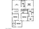 Second floor plan with primary suite and bedrooms at 7416 S 76Th Ln, Laveen, AZ 85339