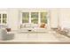 Spacious living room with white couch and armchairs at 7416 S 76Th Ln, Laveen, AZ 85339