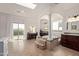 Luxurious bathroom with a large soaking tub and double sinks at 8315 E Palm Ln, Mesa, AZ 85207