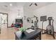 Bright home gym featuring exercise equipment and a peaceful atmosphere at 8315 E Palm Ln, Mesa, AZ 85207