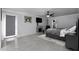 Main bedroom with fireplace, large bed, and plenty of space at 8547 W Magnum Dr, Arizona City, AZ 85123
