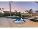 Stunning pool and spa with spacious patio at 10484 E Mission Ln, Scottsdale, AZ 85258