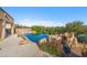 Stunning pool and spa with a large patio perfect for entertaining at 11453 E Mark Ln, Scottsdale, AZ 85262