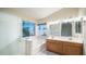 Bathroom features double vanity and a glass shower at 1274 N Ithica St, Gilbert, AZ 85233