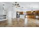 Open concept kitchen with island and stainless steel appliances at 1803 N Desert Willow St, Casa Grande, AZ 85122