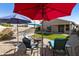 Backyard with fire pit and seating area at 1918 E Saratoga St, Gilbert, AZ 85296