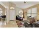 Spacious living room featuring hardwood floors and comfortable seating at 1918 E Saratoga St, Gilbert, AZ 85296