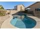 Inviting kidney-shaped pool with a large patio area at 1918 E Saratoga St, Gilbert, AZ 85296