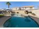 Sparkling blue pool with surrounding patio at 1918 E Saratoga St, Gilbert, AZ 85296