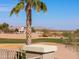 Stunning view of a lush golf course from a home's balcony at 22155 N Cline Ct, Maricopa, AZ 85138