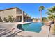 Resort-style pool and spa in a tranquil setting at 22155 N Cline Ct, Maricopa, AZ 85138